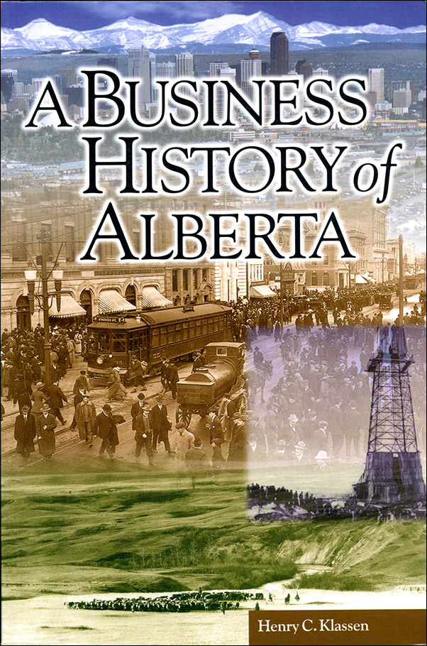 image of the book cover of Business History of Alberta