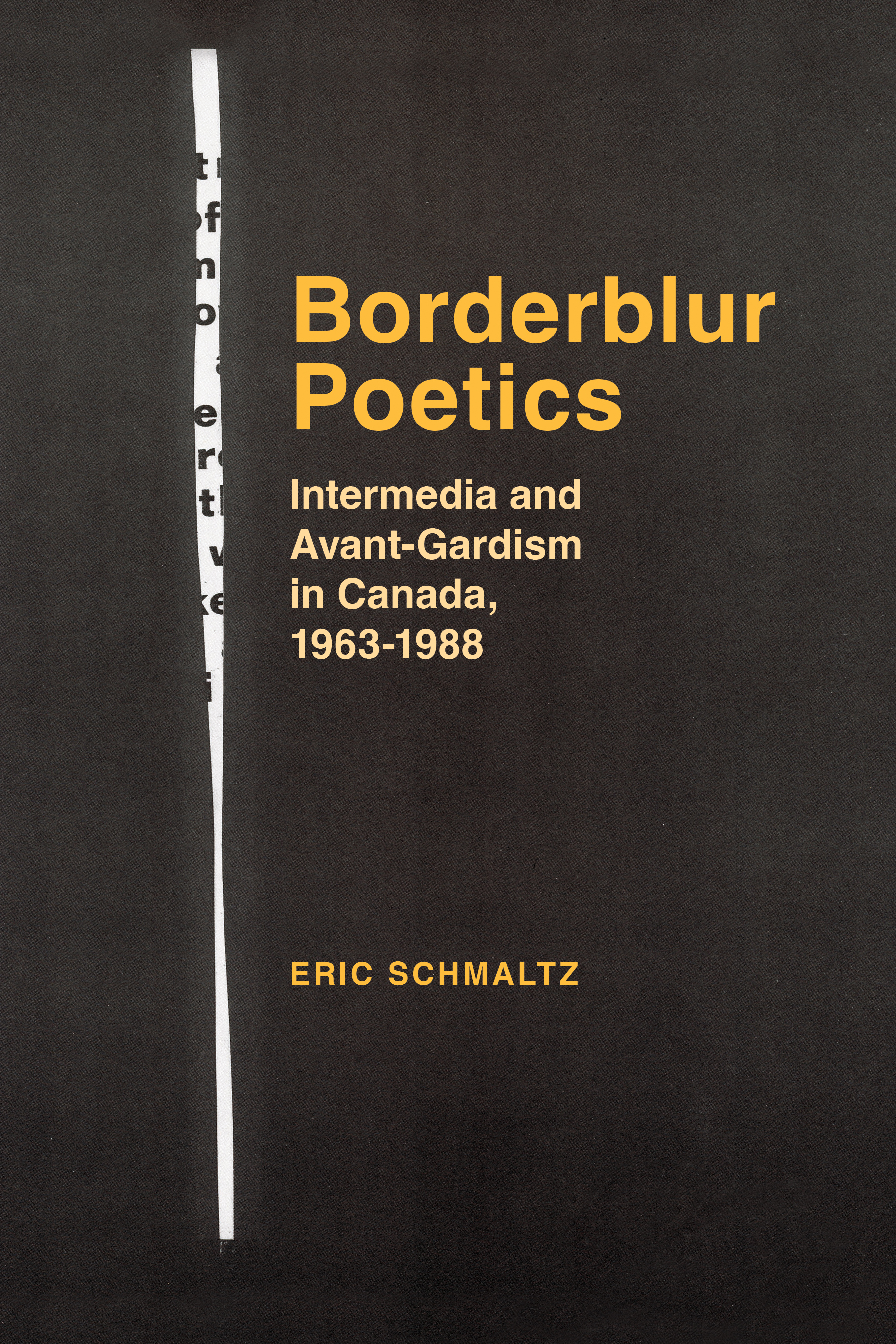 image of the book cover of Borderblur Poetics